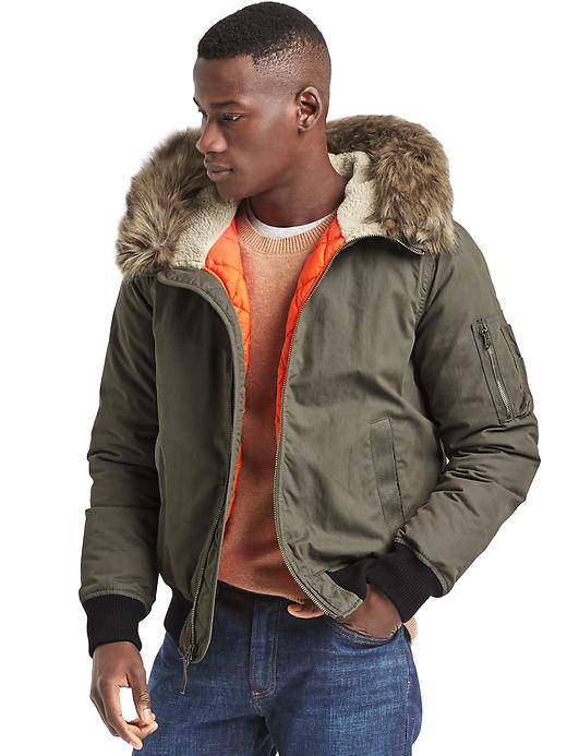 Image number 1 showing, ColdControl Max hooded bomber jacket