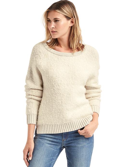 Image number 1 showing, Slouchy boucle sweater