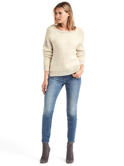 Image number 3 showing, Slouchy boucle sweater