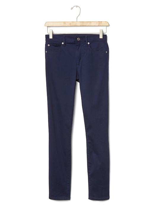 Image number 6 showing, Mid rise sateen true skinny ankle jeans