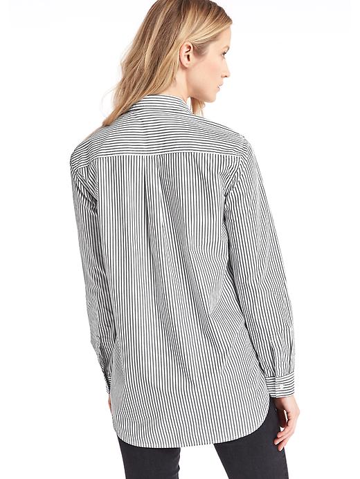 Image number 2 showing, Stud embellished stripe boyfriend shirt