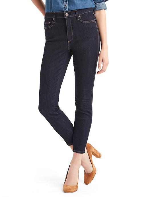 Image number 1 showing, AUTHENTIC 1969 true skinny contrast-stitch high rise jeans