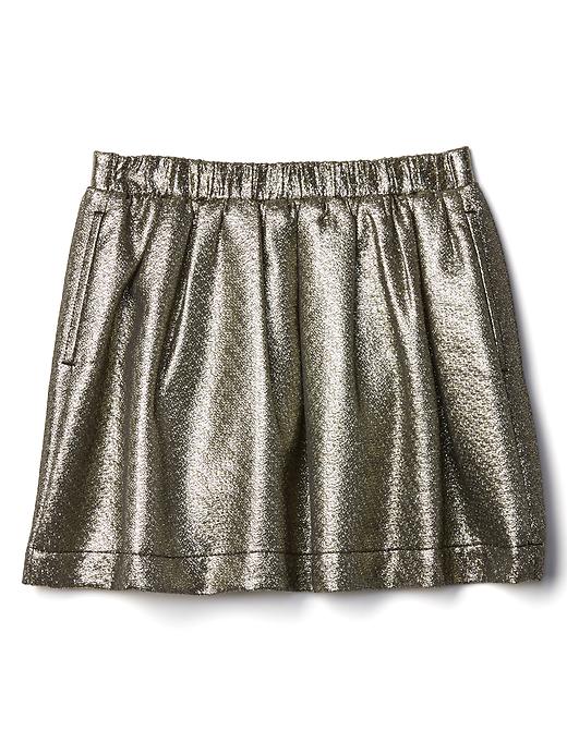 Image number 2 showing, Metallic jacquard flippy skirt