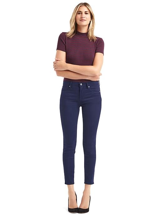 Image number 3 showing, Mid rise sateen true skinny ankle jeans