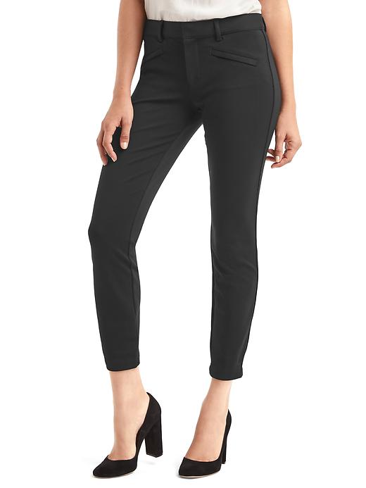 Image number 1 showing, Double-knit skinny ankle pants