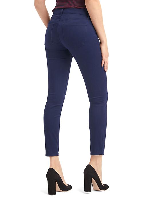 Image number 2 showing, Mid rise sateen true skinny ankle jeans