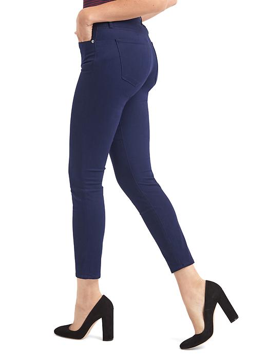 Image number 5 showing, Mid rise sateen true skinny ankle jeans