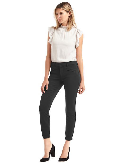 Image number 3 showing, Double-knit skinny ankle pants