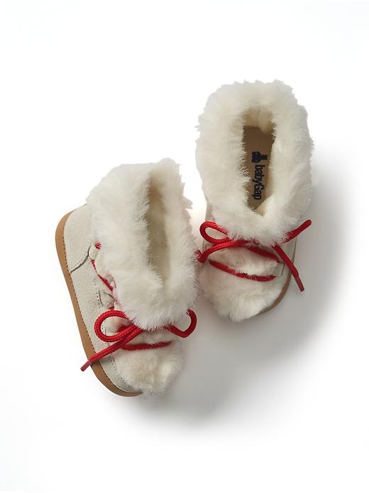View large product image 1 of 1. Cozy apres-ski booties