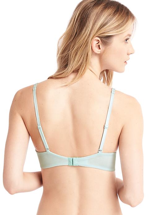 Image number 2 showing, Breathe wireless lace-trim bra