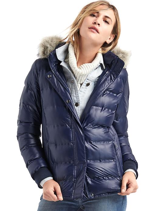 Image number 1 showing, ColdControl Lite metallic ski puffer jacket