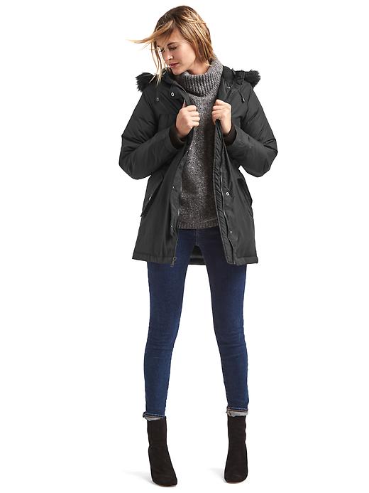 Image number 3 showing, Hooded down parka
