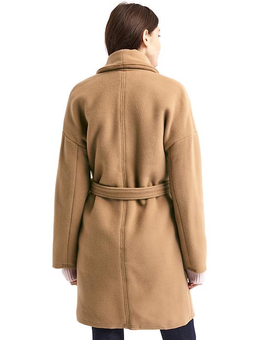 Image number 2 showing, Plush shawl collar coat