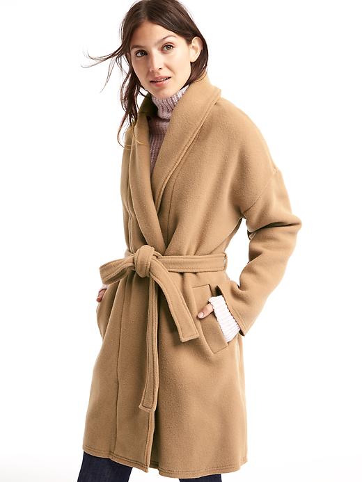 Image number 5 showing, Plush shawl collar coat