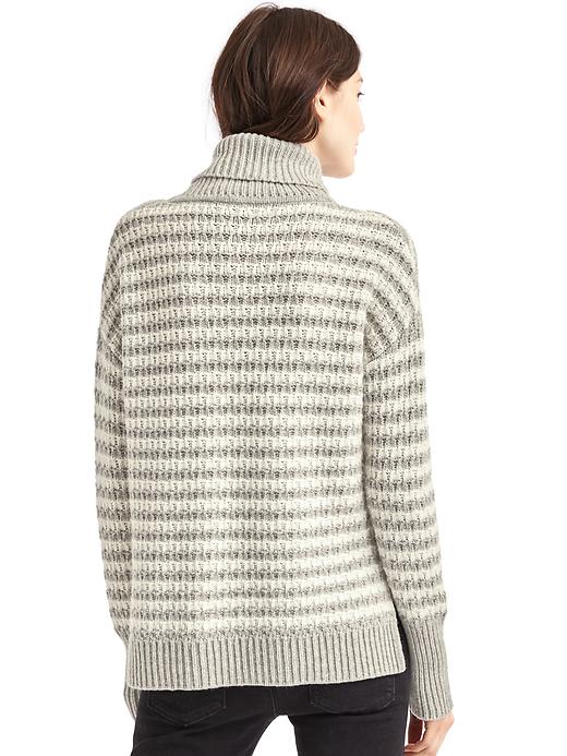 Image number 2 showing, Stripe turtleneck sweater