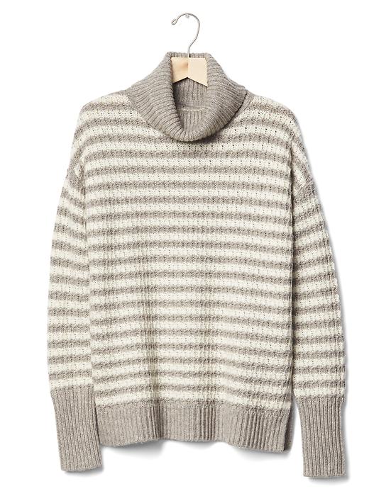 Image number 6 showing, Stripe turtleneck sweater