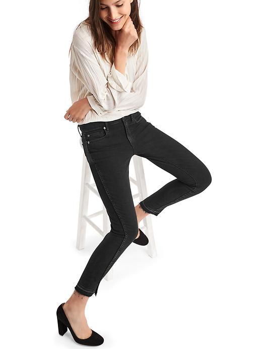 Image number 5 showing, Mid rise twist-seam true skinny ankle jeans