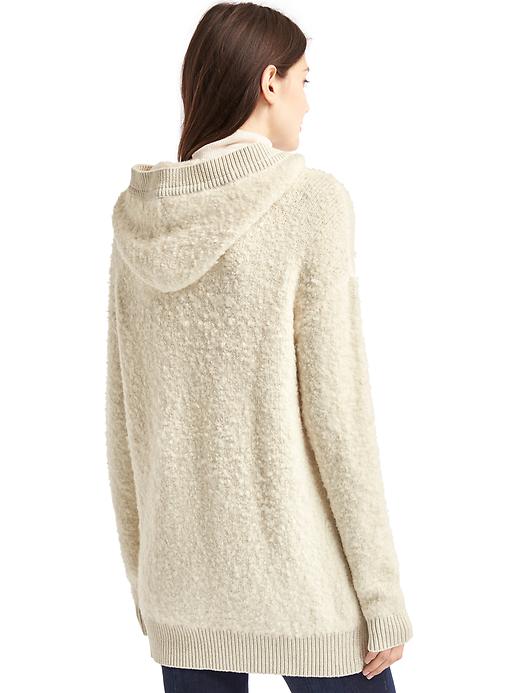 Image number 2 showing, Boucle hooded cardigan