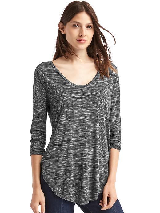 Image number 1 showing, Scoop neck long sleeve tunic