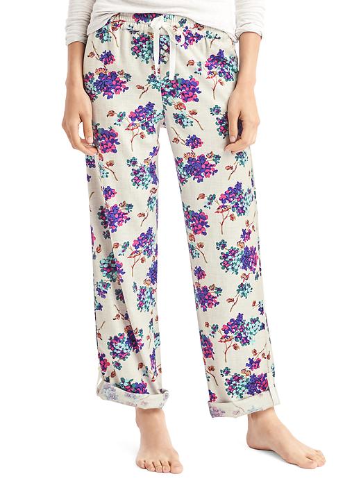 Image number 6 showing, Flannel roll-up sleep pants
