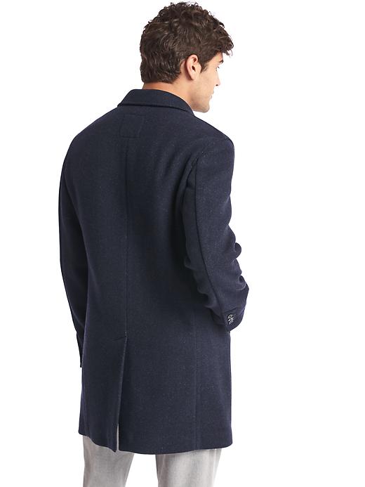 Image number 2 showing, Wool blend crombie coat