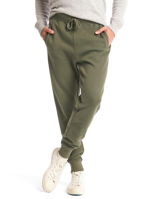 View large product image 1 of 1. French rib-knit joggers