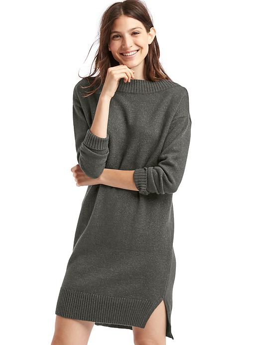 Image number 7 showing, Cozy rib-trim sweater dress