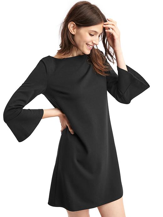 Image number 4 showing, Three-quarter bell sleeve sheath dress