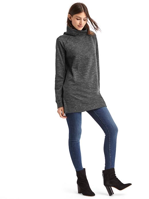 Image number 3 showing, Gap x (RED) funnel neck tunic sweater