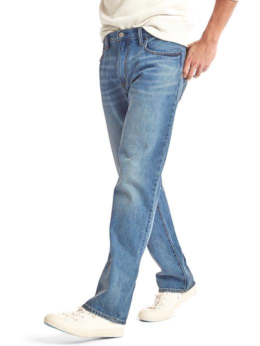Image number 5 showing, Brushed back standard fit jeans