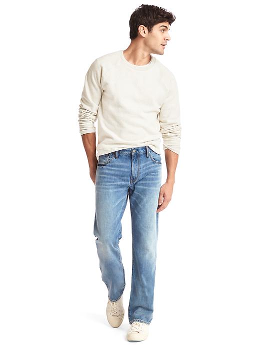 Image number 3 showing, Brushed back standard fit jeans