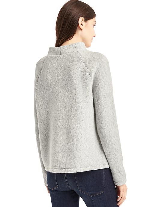 Image number 2 showing, Softspun fleece mockneck sweater