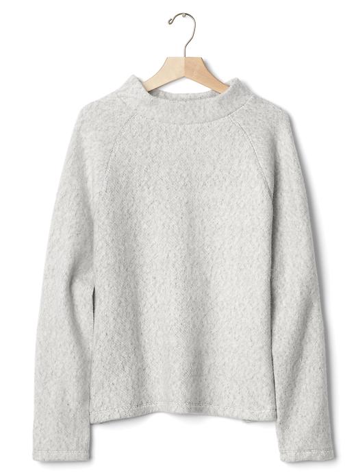 Image number 6 showing, Softspun fleece mockneck sweater