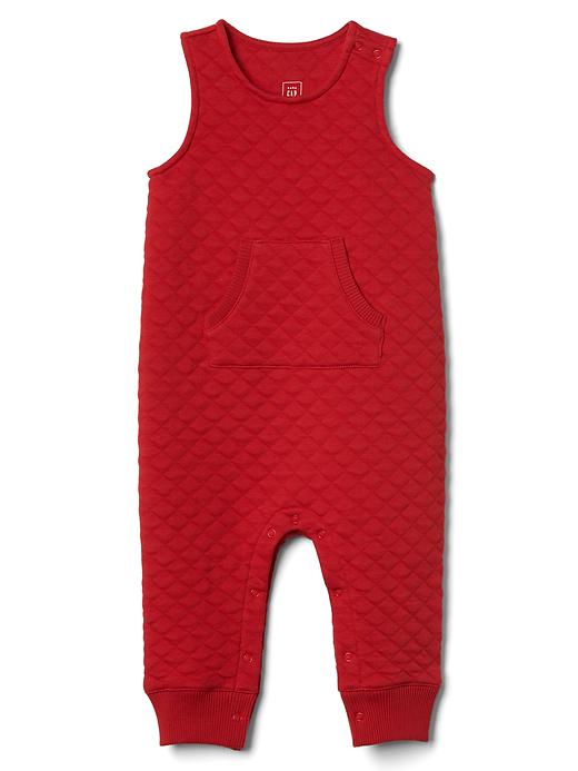 Image number 1 showing, Quilted sleeveless kanga one-piece