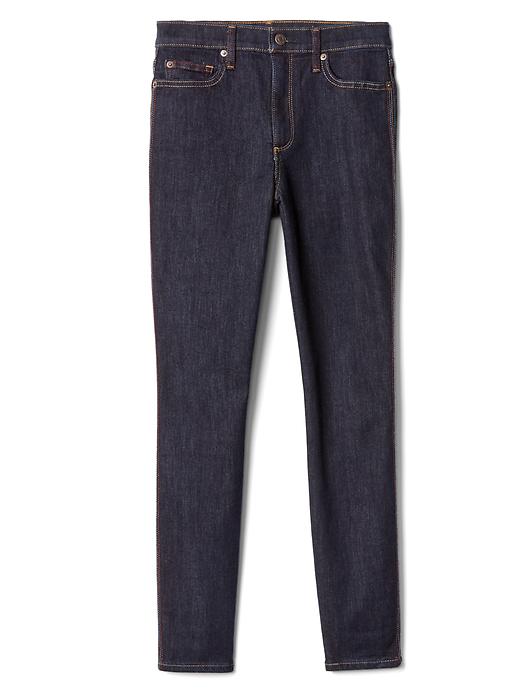 Image number 6 showing, AUTHENTIC 1969 true skinny contrast-stitch high rise jeans