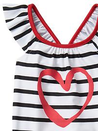 View large product image 3 of 3. Love & stripes flutter swim one-piece