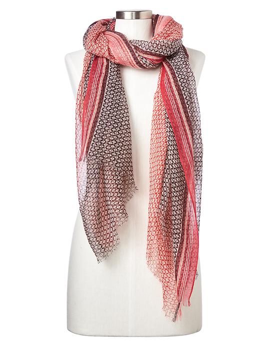 View large product image 1 of 1. Wool print scarf