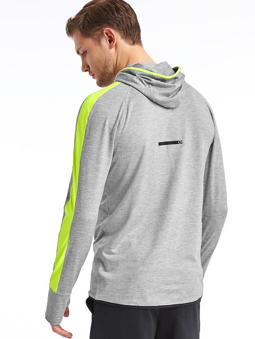 Image number 2 showing, Brushed tech jersey running hoodie