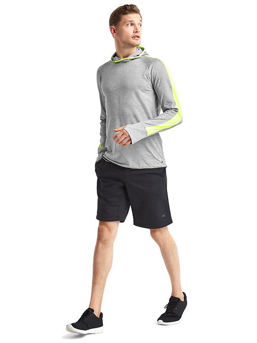 Image number 3 showing, Brushed tech jersey running hoodie