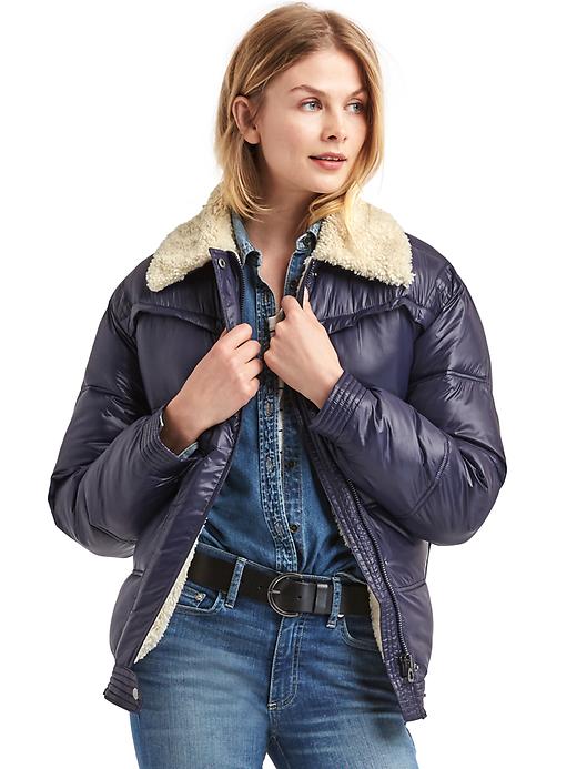 Image number 1 showing, ColdControl Max sherpa-lined puffer jacket