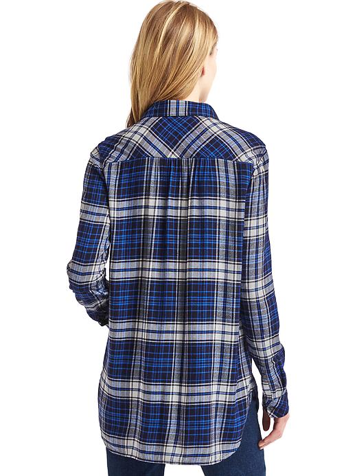 Image number 2 showing, Soft plaid tunic