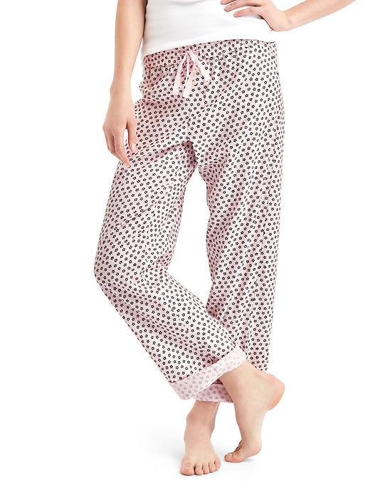 Image number 4 showing, Flannel roll-up sleep pants