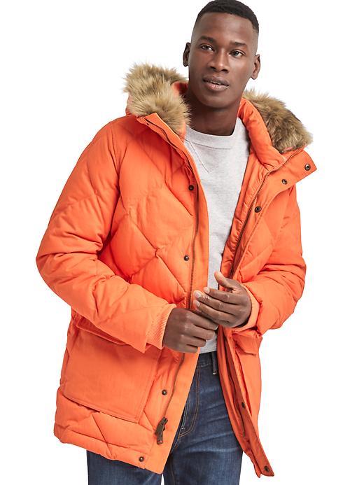 View large product image 1 of 1. ColdControl Max hooded puffer parka