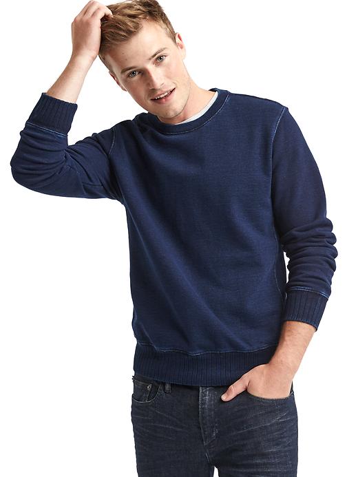View large product image 1 of 1. Indigo pullover sweatshirt