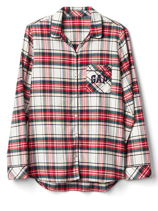 Image number 2 showing, Gap + Pendleton flannel sleep shirt