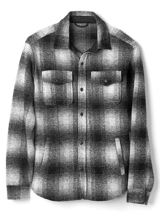 Image number 6 showing, Plaid jacquard utility shirt jacket
