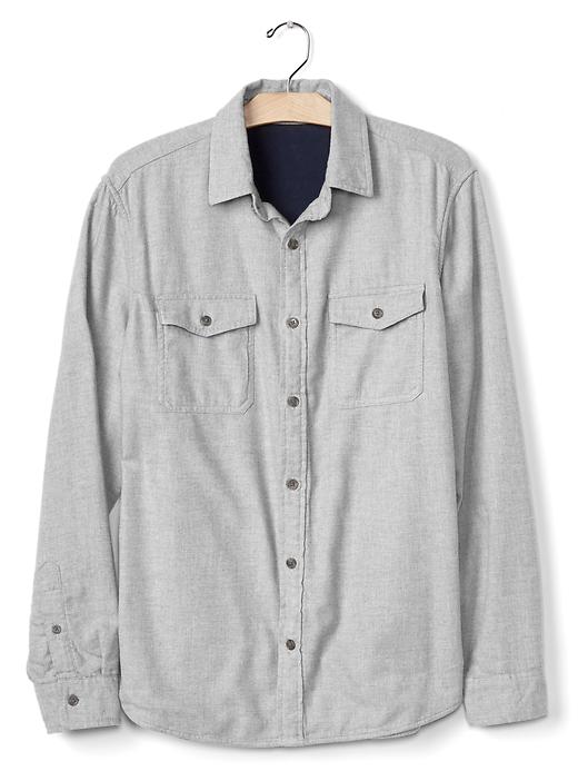 Image number 6 showing, Brushed flannel shirt jacket