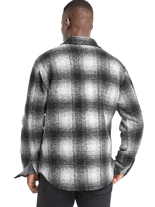 Image number 2 showing, Plaid jacquard utility shirt jacket
