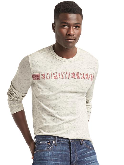 Image number 1 showing, Gap x (RED) long sleeve tee