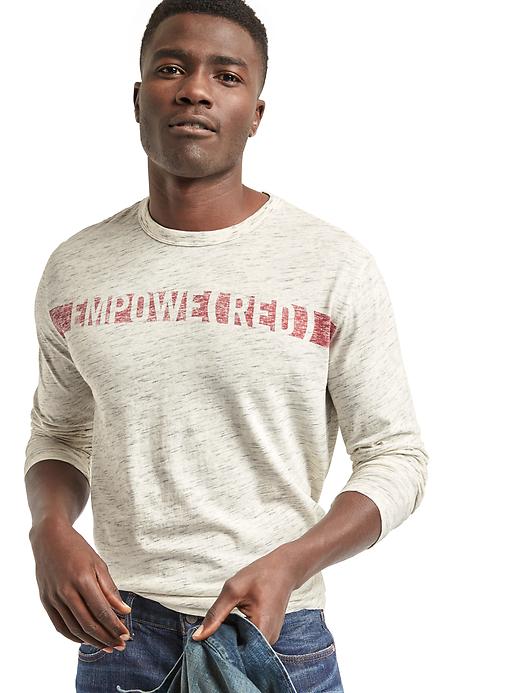 Image number 5 showing, Gap x (RED) long sleeve tee